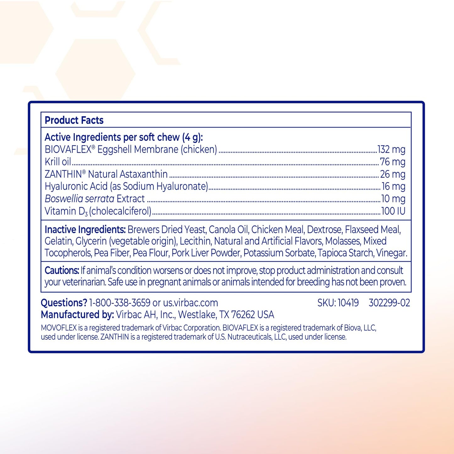 Joint Support Supplement for Dogs - Hip and Joint Support - Dog Joint Supplement - Hip and Joint Supplement Dogs - 60 Soft Chews for Medium Dogs (By Virbac)